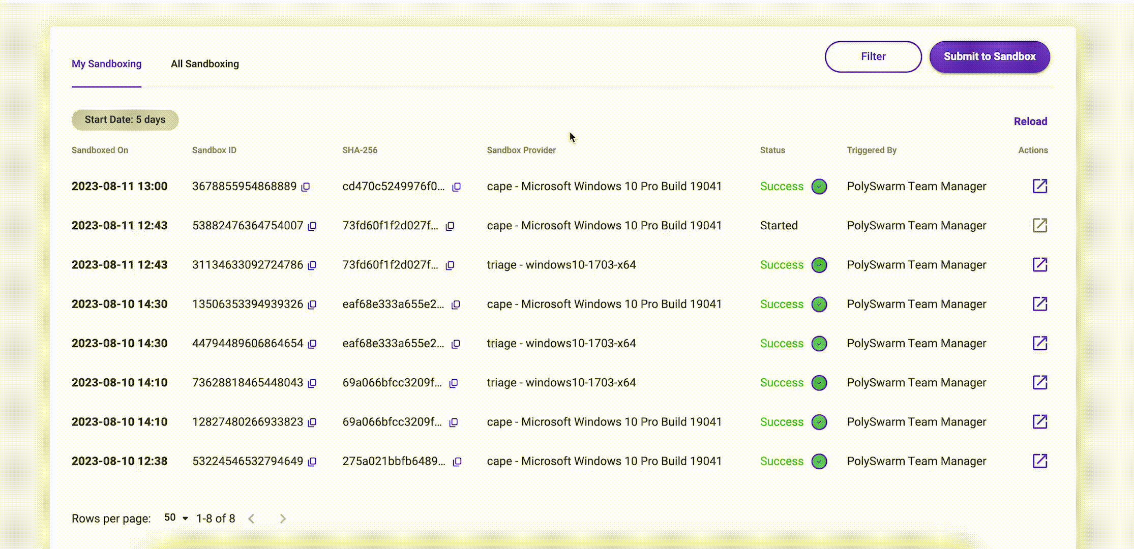 My Sandbox Filtering gif