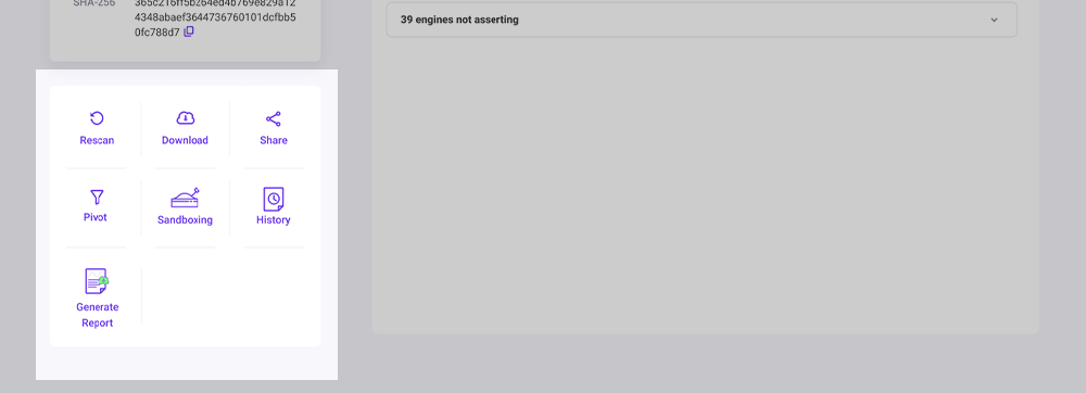 Scan Summary Section